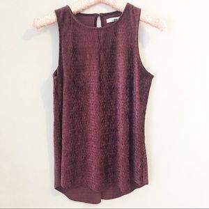14th Place | Crushed Velvet Sleeveless Shirt